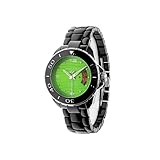 Android Women's Exotic Divemaster Swiss Quartz Ceramic Watch - Green Dial - AD418AKGR