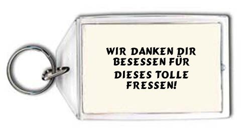 Cover image : Wir danken dir besessen für dieses tolle Fressen！ Schlüsselhalter