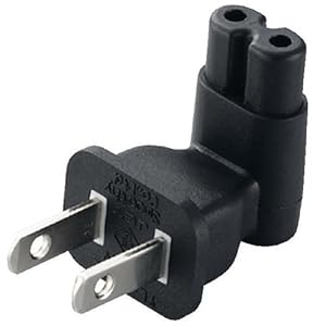 ELECOM �Ÿ��ץ饰 �Ρ��ȥѥ�����AC�����ץ�ľ���� 2pin-2pin ��ľ T-PCAD22V