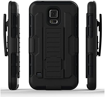 Xinjie® S5 Case, Galaxy S5 Case,ultra Protection Case Shockproof Drop Proof Rugged Dual Layer [Armor Case] with Belt Clip Holster Kickstand [Heavy Duty] for Samsung Galaxy S5 I9600 Sm-g900