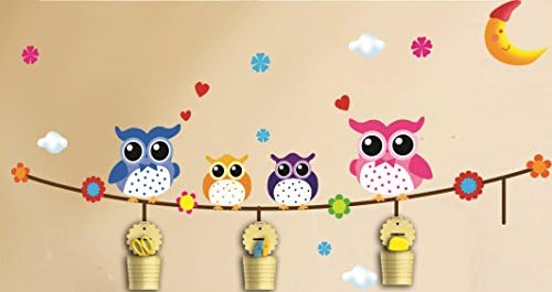 Dream Wall Owls Wall Decal with Cup Holders