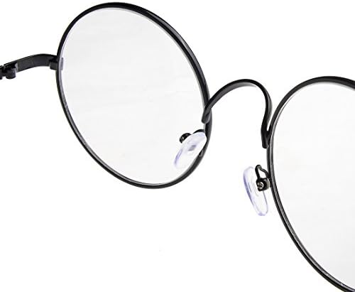 Ebuddy Costume Black Brozen Round Eyeglasses (1pair Black)