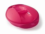 ROUND WARMER STEAMER IN SILICONE  RED   FREE RECIPE BOOKLET  from Mastrad