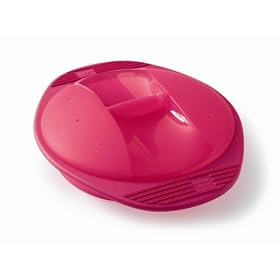 Mastrad Round Silicone Red Healthy Steamer