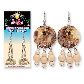 Del Ray Dangle Shell Earrings Wholesale Priced