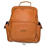 NHL Washington Capitals Black Leather Large Backpack