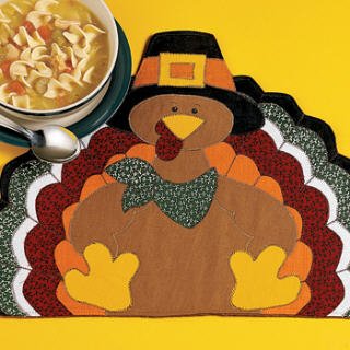 Tom Turkey Thanksgiving Holiday Season Place Mats Placemats Table Linens Dining Dinner Home Decor Party Entertaining Set of 4