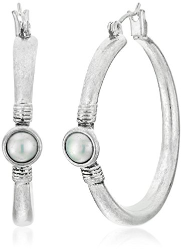 Lucky Brand Pearl Mini Hoop Earrings
