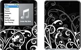 Black & White Fleur Design Protective Decal Skin Sticker for Apple iPod nano 3G (3rd Generation) 4GB/ 8GB Player