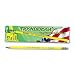 Ticonderoga Woodcase Pencil, B #1, Yellow Barrel, Dozen