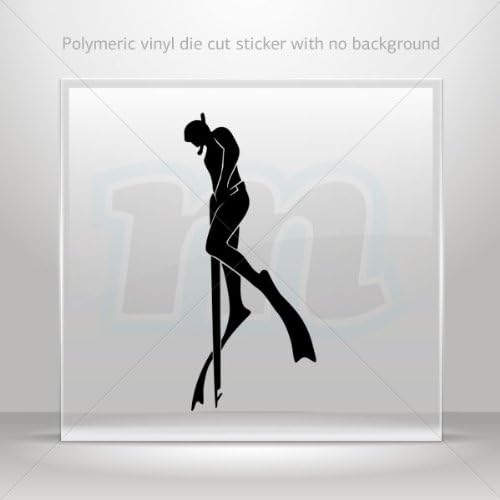 Stickers Decal Spearfishing Diver Car door Hobbies Sports car Durable Racing Motorbikes 0502 ZZ836