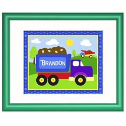 Under Construction Dark Green Personalized Print