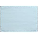 Creative Converting 50 Count Touch of Color Paper Placemats, Pastel Blue