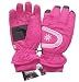 Great quality ladies Thinsulate ski gloves. The gloves have tight ribbed cuffs to keep hands warm. Outer material is 100% Nylon and inner lining is 100% Polyester. Gloves are one size. The design is cerise pink with a silver snowflake. Perfect for on the ski slopes or in cold conditions.