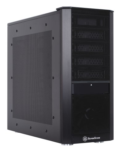 SilverStone Aluminum Front Panel/SECC Body ATX Mid Tower Computer Case KL02B - Retail Black