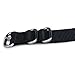 Shark Straps - Black 4-ring Watch Strap with Brushed Stainless Steel Buckles - Multiple Sizes