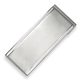 Chisel Brushed and Polished Stainless Steel Money Clip