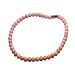 Pink Bamboo Coral Anklet with Magnetic Closure