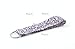 Doliphine Sakura Print Wristlet Fabric Lanyard Key Fob Key Chain for ID Badge Holder/Key/purse (Purple)