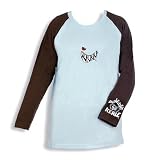 Wilde Kerle Raglan Longsleeve, hellblau-braun