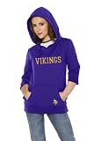 Minnesota Vikings Women's Laser Cut 3/4 Sleeve Pullover Hoodie - by Alyssa Milano