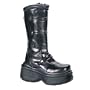 DRAGO-709 3 1/2" P/F Blk Pu Knee High Boot