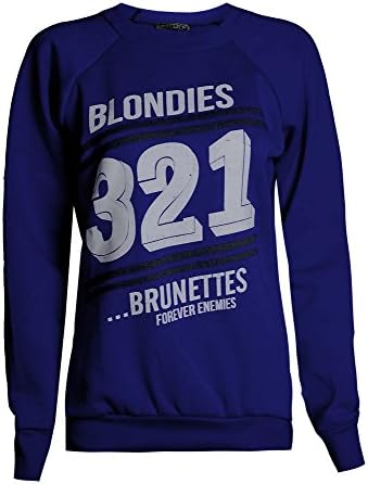 Forever Womens Brooklyn 76 Los Angeles And Work Out Print Fleece Sweatshirt Top
