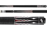 Dufferin Midnight Black Pool Cue with Staggered Dagger and Diamond Design (DC2)