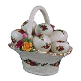 Royal Albert Old Country Roses Musical Easter Egg Basket