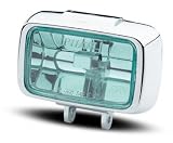 Pilot Performance Lighting   PL-880W Pilot 4-1/2x 3-1/4 Square SAE M.S.R. Fog Light Kit, Chrome Housing, H.I.D. White