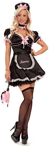 Designer Costume! 5Pc Frenchie Costume (Black, S)