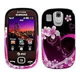 PURPLE HEART SNAP ON HARD SKIN SHELL PROTECTOR COVER CASE FOR SAMSUNG FLIGH ....