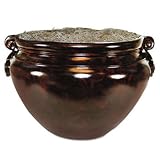 read full review Fiberglass Floor Pot for Artifical Trees, 16'' Diameter, Mahogany