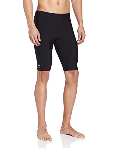 Speedo Men's Race Endurance+ Polyester Solid Jammer Swimsuit