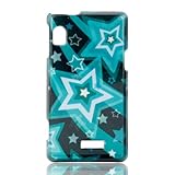 Talon Phone Shell for Motorola A955 Droid 2 (Falling Stars - Turquoise)