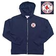 Boston Red Sox MLB Girls "Lucky" Full Zip Hooded Jacket (Navy)