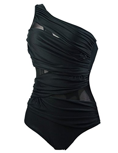 Surenow Cross Fold Sexy Girl's One Piece Maillot Inspired Fashion Figures Jena OTS Maillot Mesh Swimsuits