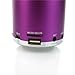(PURPLE) KD-MN02 Portable Mini Music SD USB Speaker FM for PC Mobile Phone MP3 Player