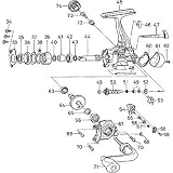 ダイワ(Daiwa) TD-Z 2506C タイプRプラス パーツ:ドライブボールベアリング(B)(部品No.066) 10E:020