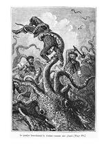 The Octopus Attacking the Nautilus, Illustration from "20,000 Leagues under the Sea" Art Styles Giclee Poster Print by Alphonse Marie de Neuville, 12x16