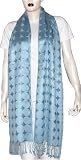 Womens Accessory Handmade Pure Silk Scarfs Grey Rectangular (psrf114)