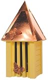 Outdoor Living : Yellow Flutterby Butterfly House with Copper Roof