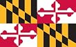 Valley Forge Nylon Maryland State Flag, measures 3-Foot x 5-Foot