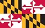 Valley Forge Nylon Maryland State Flag, measures 3-Foot x 5-Foot