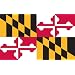 Valley Forge Nylon Maryland State Flag, measures 3-Foot x 5-Foot
