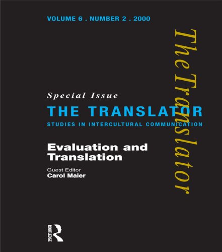 Evaluation and Translation: Special Issue of 