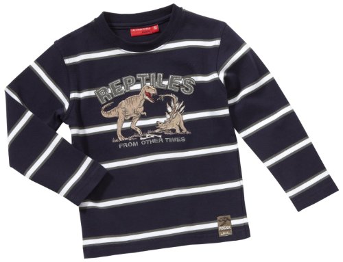 Salt & Pepper Jungen Langarmshirt, gestreift 2911133, Gr. 104, Blau (ink blue) Preisvergleich