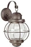 Hatteras Outdoor Wall Lantern Small Gilded Copper