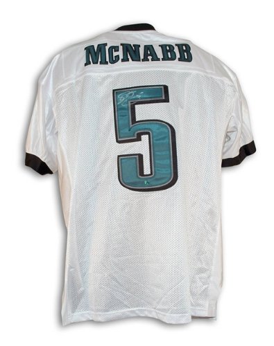 Donovan McNabb Autographed/Hand Signed Philadelphia Eagles White Reebok Authentic Jersey