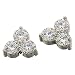 0.90 Ct.T.W. Round Brilliant Diamonds in Platinum Fashion Earrings